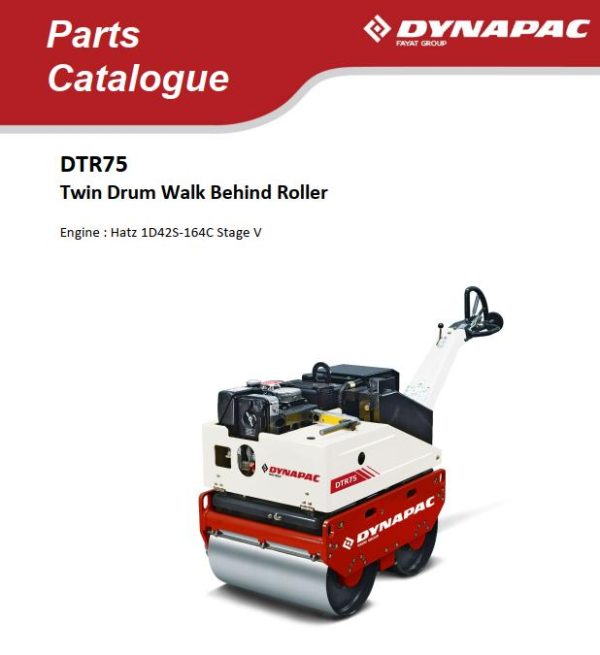 Dynapac Roller DTR75 Parts Operating Maintenance Manual PDF 3