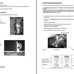 Dynapac Stone Cutting Machine Dyno350 Dyno350T Instruction Spare Parts Catalogue 1