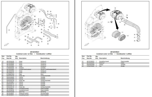 Dynapac Tracked Paver F2500C Parts Catalogue PDF 2