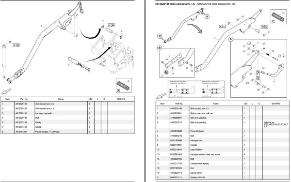 Dynapac Tracked Paver SD2500C Parts Catalogue PDF 2