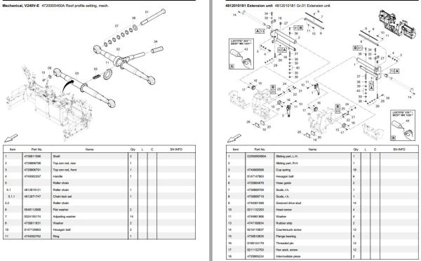Dynapac V240VE V240TVE Parts Catalogue PDF 2