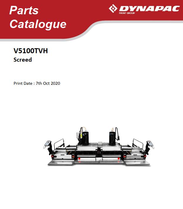 Dynapac V5100TVH Parts Catalogue PDF 1 1