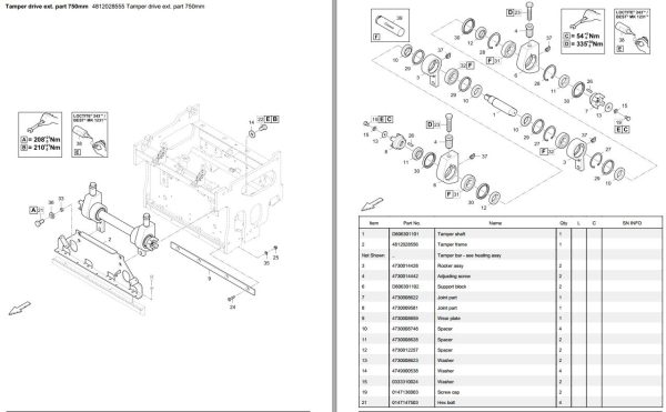 Dynapac V6000TV G Parts Catalogue PDF 2