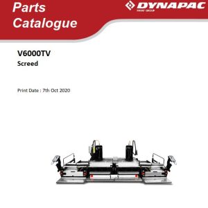 Dynapac V6000TV Parts Catalogue PDF 1 1