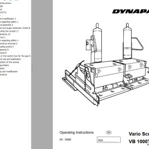 Dynapac VB1000T VB1000TV Operation Manual PDF 1
