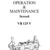 Dynapac VB125V Operation Maintenance Manual PDF 1
