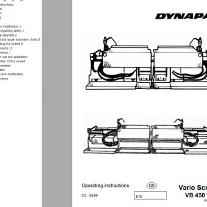 Dynapac VB450T VB450TV Operation Manual PDF 1