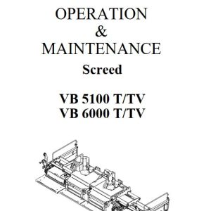 Dynapac VB5100T VB6000TV Operation Maintenance Manual PDF 1