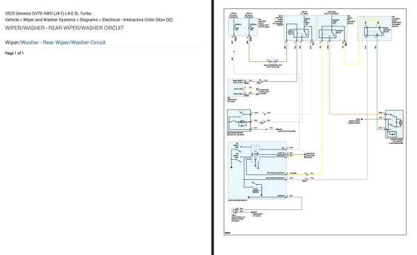 Genesis GV70 2023 Electrical Wiring Diagrams 1