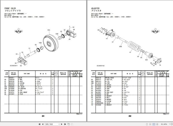 Hitachi Excavator ZX200 3 to ZX40N 3 Parts Catalog 3