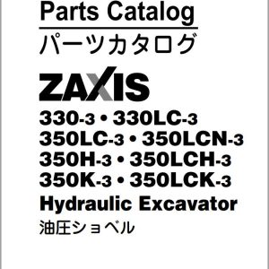Hitachi Excavator ZX330 3 to ZX350LCK 3 Parts Catalog 1