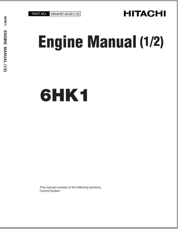 Hitachi Isuzu 4HK1 6HK1 Engine Manual 2