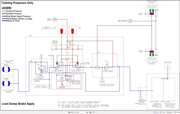 Hitachi Rigid Dump Truck EH1100 3 Hydraulic Schematics 1