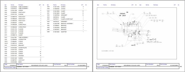 Hitachi Rigid Dump Truck EH1100 3PR MTU EQBD80 Parts Catalog 1
