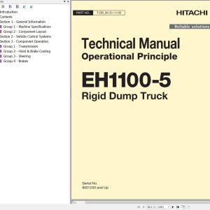 Hitachi Rigid Dump Truck EH1100 5 Operational Principle Manual
