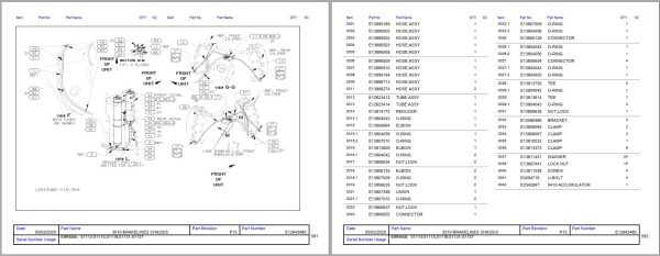 Hitachi Rigid Dump Truck EH1700 3 Detroit E8R6AB Parts Catalog 1