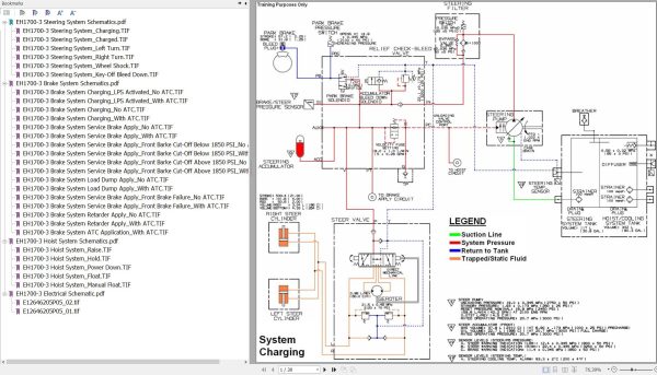 Hitachi Rigid Dump Truck EH1700 3 Hydraulic Electrical Schematics