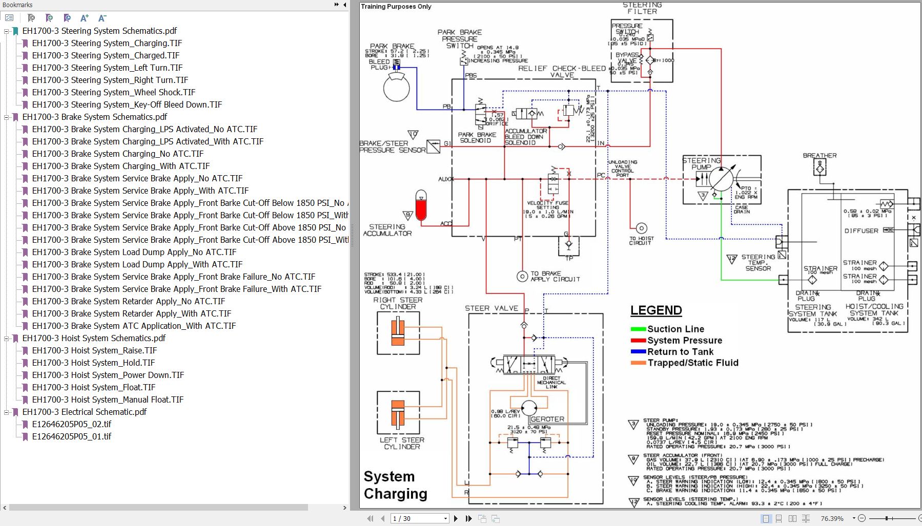 Hitachi Rigid Dump Truck EH1700 3 Hydraulic Electrical Schematics