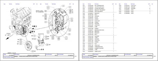 Hitachi Rigid Dump Truck EH1700 3PR 8R6AA Parts Catalog 1