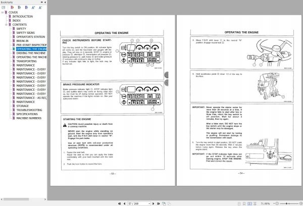 Hitachi Wheel Loader LX100 2 Operators Manual EM42D 1 1 1