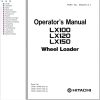 Hitachi Wheel Loader LX100 Operation Manual
