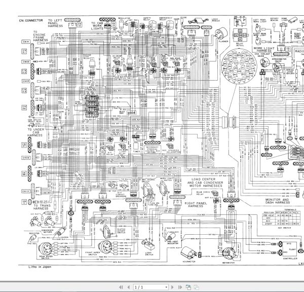 Hitachi Wheel Loader LX110 5 Electric Circuit Diagram KM112 00