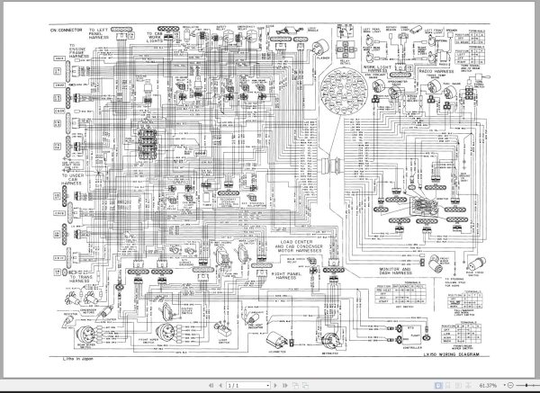 Hitachi Wheel Loader LX110 5 Electric Circuit Diagram KM112 00 1