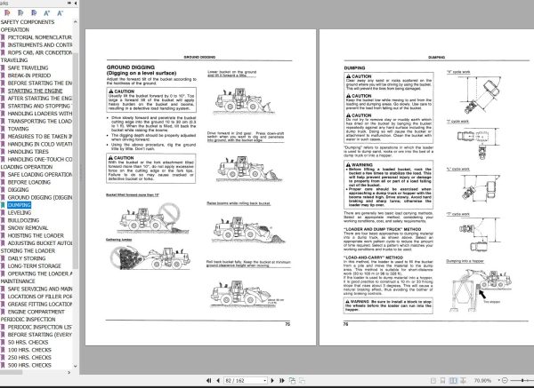Hitachi Wheel Loader LX110 7 Operators Manual OW 648CEH 1