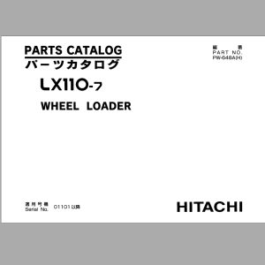 Hitachi Wheel Loader LX110 7 Parts Catalog PW 648AH EN JP