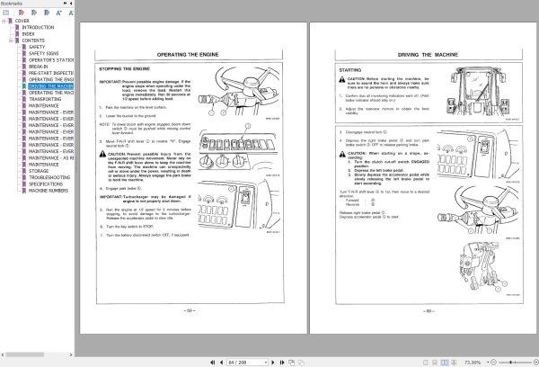 Hitachi Wheel Loader LX120 2 Operators Manual EM42D 1 1 1 1
