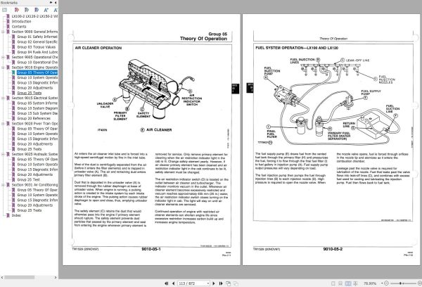 Hitachi Wheel Loader LX120 2 Technical Manual T482E 02 1
