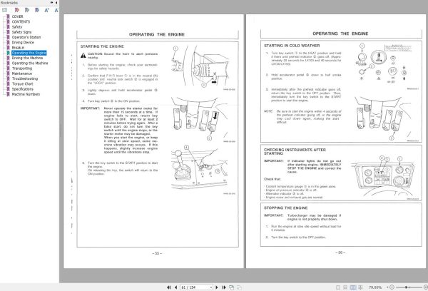 Hitachi Wheel Loader LX120 Operators Manual EM41E 2 1 1