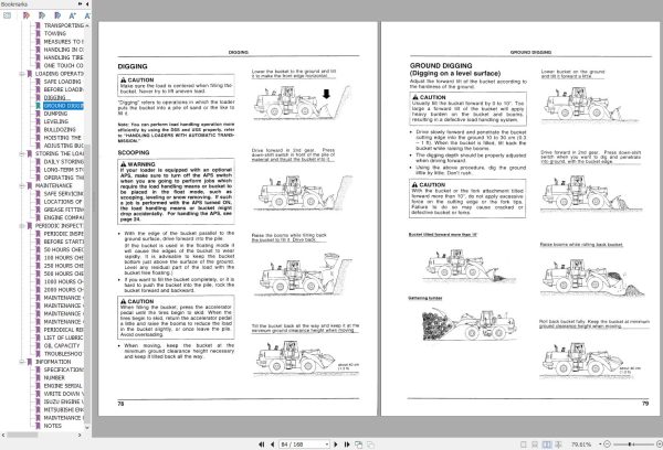 Hitachi Wheel Loader LX130 7 Operators Manual OW655CEH 1
