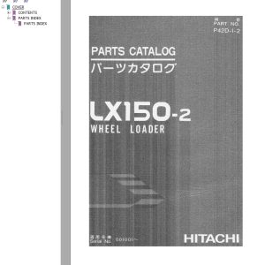 Hitachi Wheel Loader LX150 2 Parts Catalog P42D 1 2 EN JP