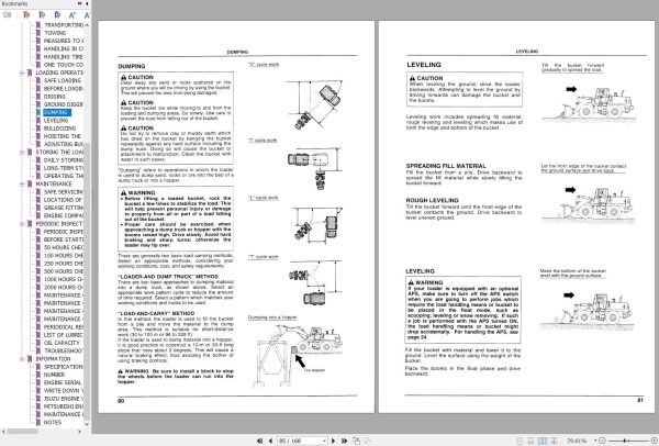 Hitachi Wheel Loader LX160 7 Operators Manual OW655CEH 1