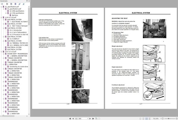 Hitachi Wheel Loader LX170E Service Manual 1