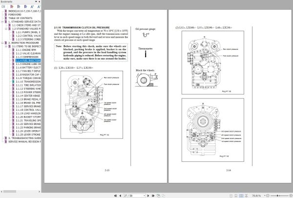 Hitachi Wheel Loader LX190 7 Inspection Manual KM TLAL7E 03 1