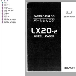 Hitachi Wheel Loader LX20 2 Parts Catalog 323991 00010H EN JP