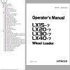 Hitachi Wheel Loader LX20 7 Operators Manual 302992 H0100