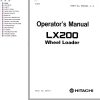 Hitachi Wheel Loader LX200 Operators Manual EM43A 1 2