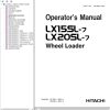 Hitachi Wheel Loader LX20SL 7 Operators Manual 301992 H01020