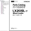 Hitachi Wheel Loader LX20SL 7 Parts Catalog 302991 H0020 3 EN JP