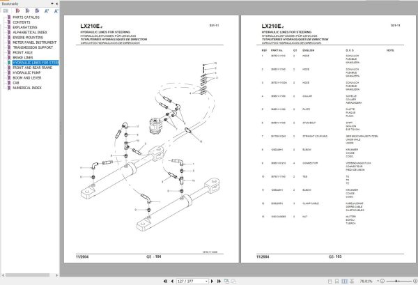 Hitachi Wheel Loader LX210E 2 Parts Catalog P42K 1 1 EN JP 1