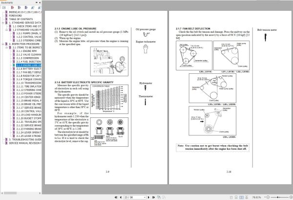 Hitachi Wheel Loader LX230 7 Inspection Manual KM TLAL7E 03 1