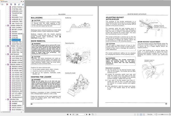 Hitachi Wheel Loader LX230 7 Operators Manual OW655CEH 1