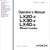 Hitachi Wheel Loader LX30 2 Operators Manual EM40K 1 1