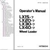 Hitachi Wheel Loader LX30 7 Operators Manual 302992 H0100