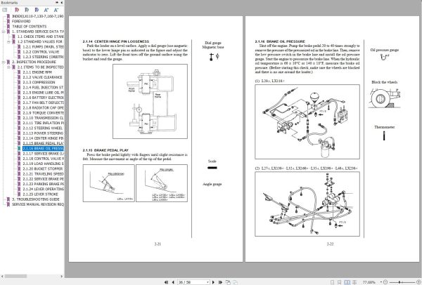 Hitachi Wheel Loader LX300 7 Inspection Manual KM TLAL7E 03 1
