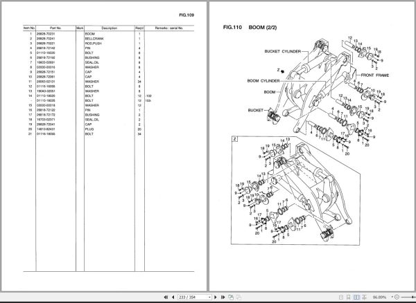 Hitachi Wheel Loader LX300 7 Parts Catalog PW 682AH EN JP 1