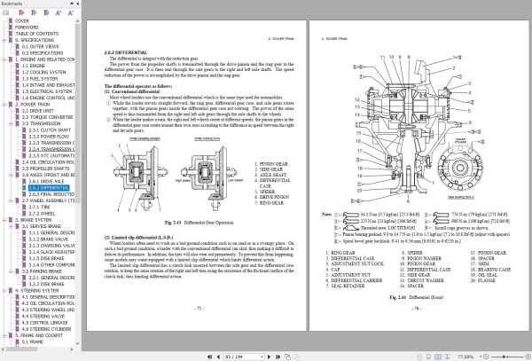 Hitachi Wheel Loader LX300 7 Technical Manual 1